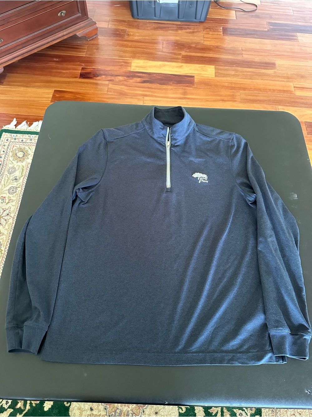Greg Norman Men's Navy Quarter-Zip Performance Sweater Mens Small Torrey Pines